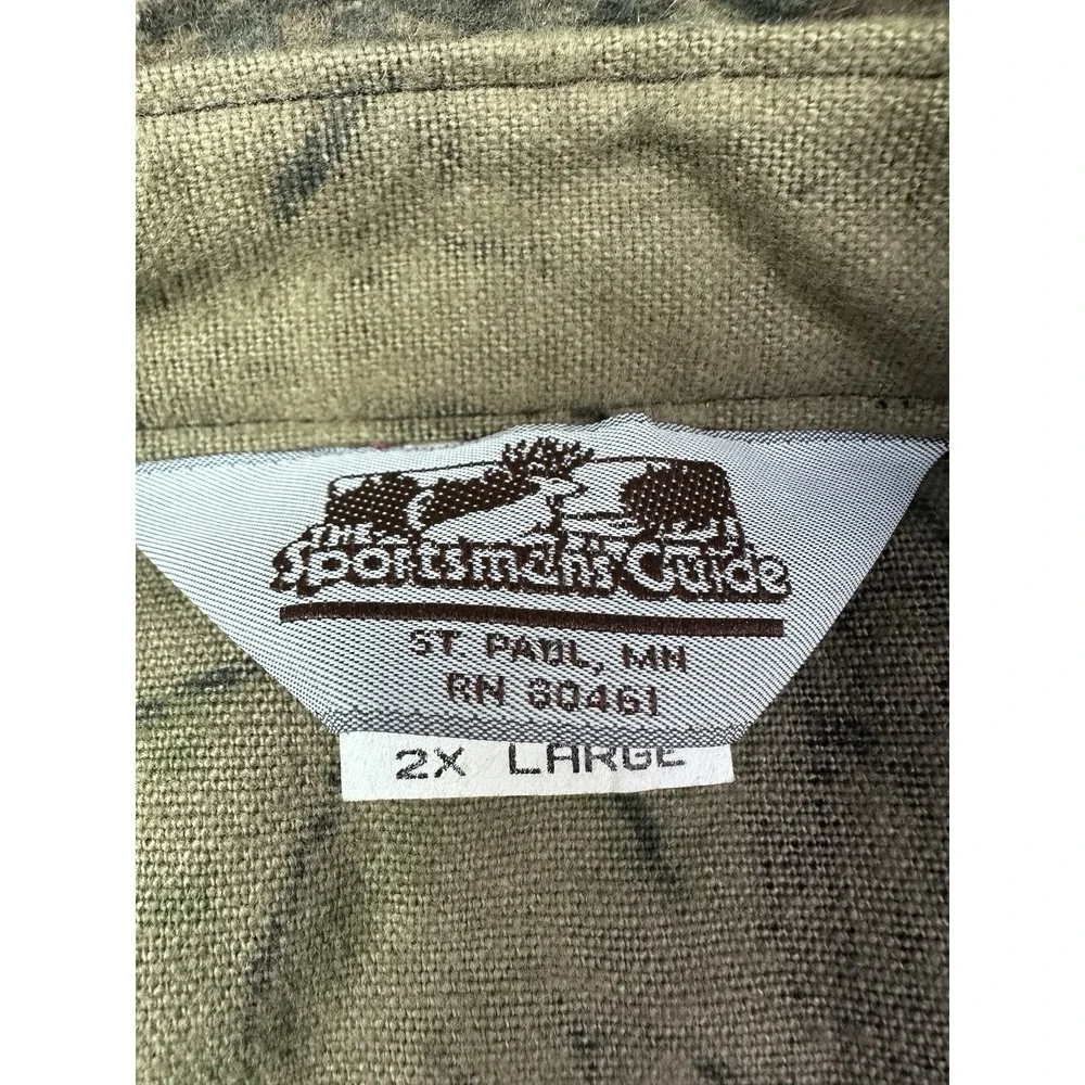 Vtg The Sportsmans Guide Camo Advantage  Hunting Long Sleeve Shirt Men's 2xl USA